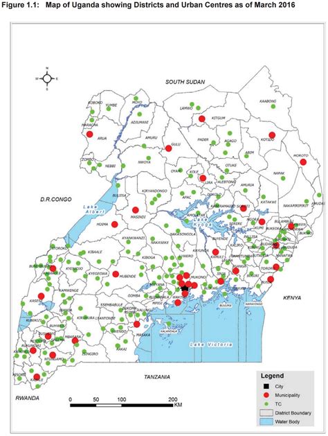 Uganda - cities • Map • PopulationData.net