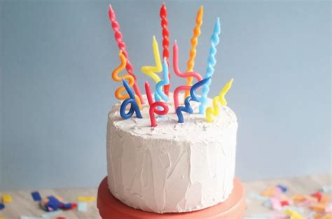 Turn your birthday candles into a work of modern art! Here's the easy ...