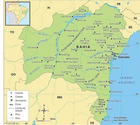 Descubra o Mapa da Bahia e suas Belas Paisagens