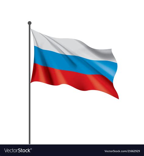 Russia flag Royalty Free Vector Image - VectorStock