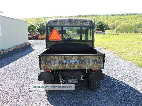 2011 Kubota Rtv1100 Utv Utility Vehicle 4x4 Diesel Side By Side Snow Plow