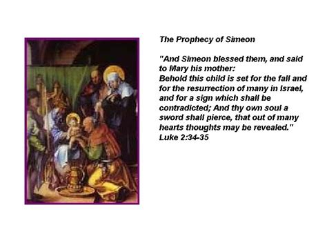 Our Lady of Sorrows The Prophecy of Simeon