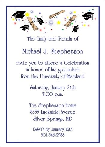 A Simple Example To Help You With Graduation Announcement Wording - Home