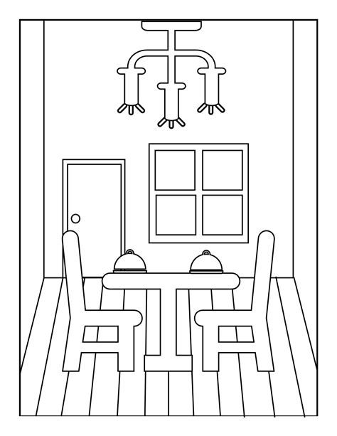 63 Gorgeous blank dining room coloring page Most Outstanding In 2023