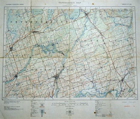 Topographical Map of Ontario - Campbellford sheet - Discover CABHC