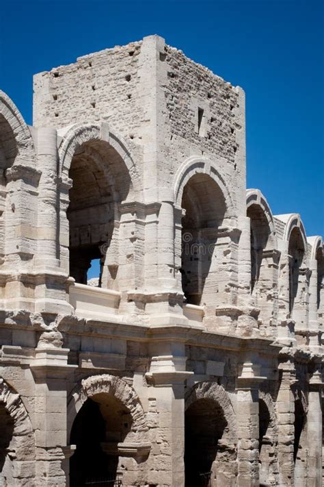 Amphitheatre in Arles, France Stock Photo - Image of stone, town: 62815350