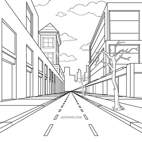 Street Perspective Drawing