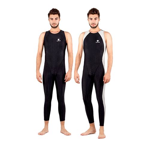 HXBY Sharkskin Swimsuit Men Competitive Swimming Suit One Piece ...