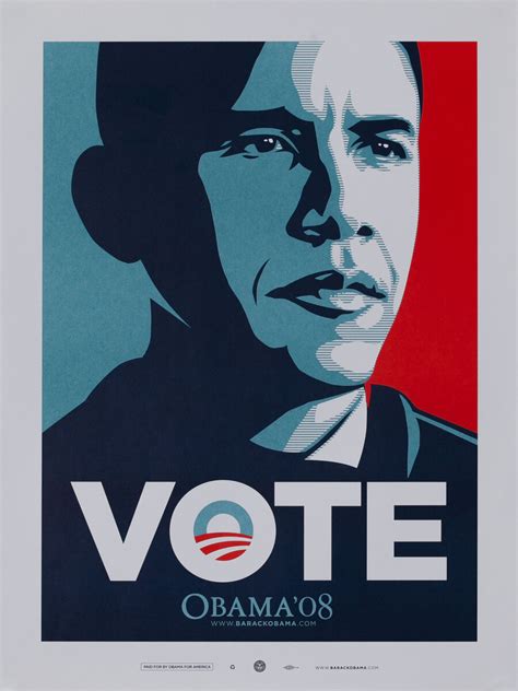 VOTE Obama '08 - Barack Obama 2008 Presidential Campaign Poster | David ...