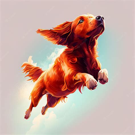 Premium Photo | Flying dog