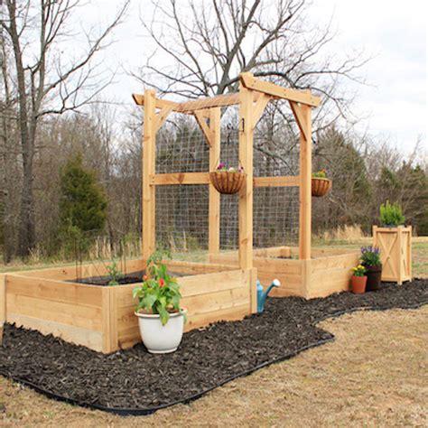 How to Build a Garden Bed with Trellis - The Home Depot