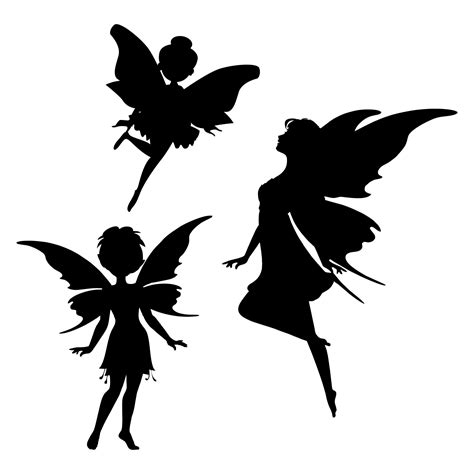 Fairy Silhouette - 10 Free PDF Printables | Printablee