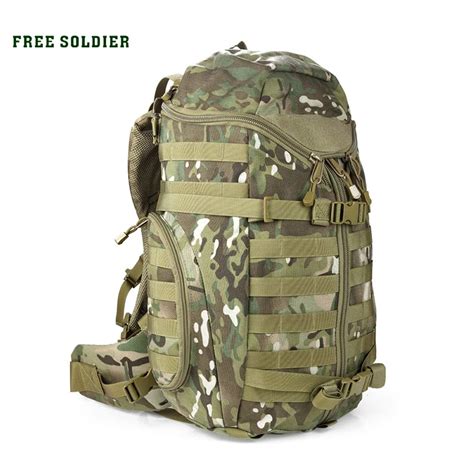 FREE SOLDIER 1000D Nylon Tactical outdoor backpack climbing bag travel hiking camping bag men ...