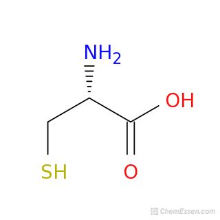 L-cysteine Structure - C3H7NO2S - Over 100 million chemical compounds | CCDDS