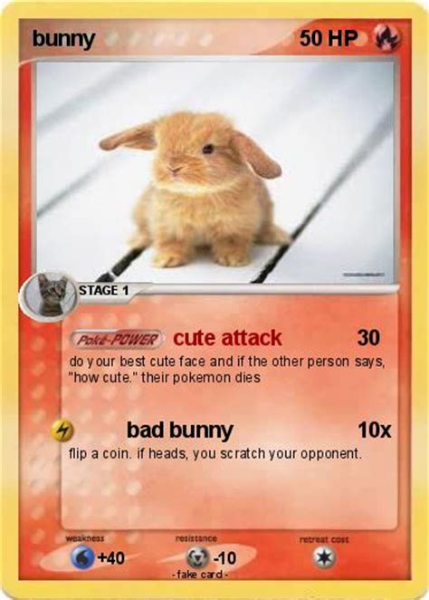 Pokémon bunny 397 397 - cute attack - My Pokemon Card