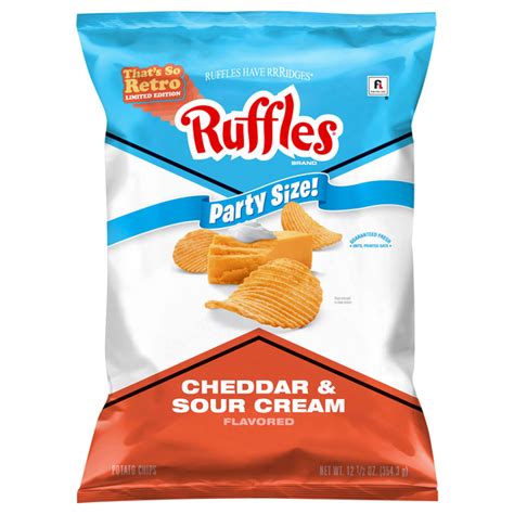 Save on Ruffles Cheddar & Sour Cream Potato Chips Party Size Order ...