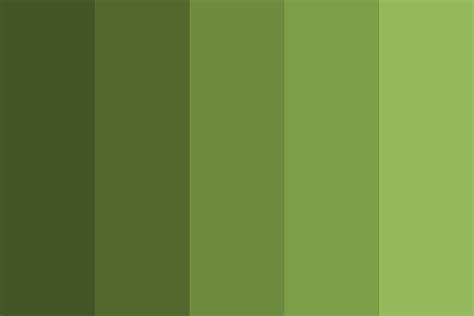 Shades of Olive green Color Palette