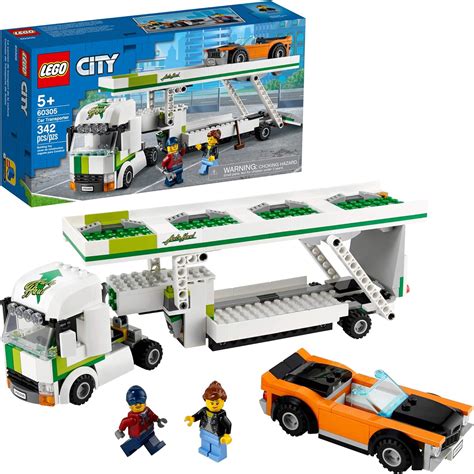 LEGO City Car Transporter 60305 Building Kit; Toy Playset for Kids, New 2021 (342 Pieces ...