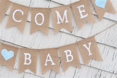 Welcome Home Baby Banner Burlap Baby Banner Welcome Baby - Etsy Canada