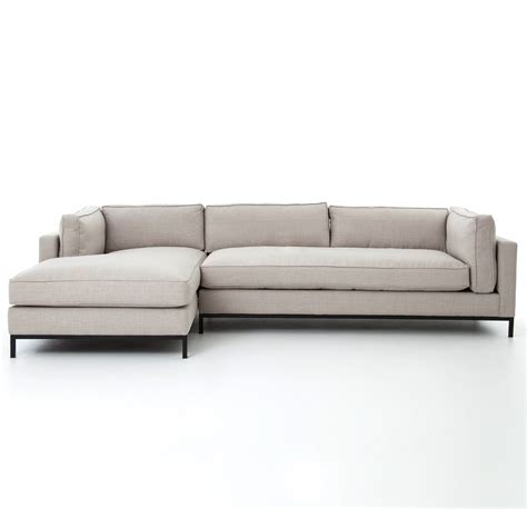 Grammercy Linen Upholstered Modern 2 Piece Sectional Sofa | Zin Home