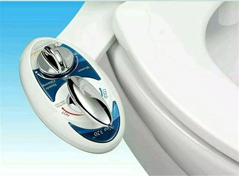 Luxe Bidet Neo 320 Self Cleaning Dual Nozzle, Hot Water, Cold Water Non-Electric Mechanical ...