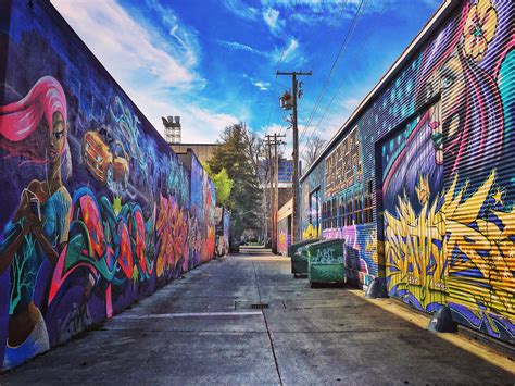 Graffiti Alley Urban Street Art Mural Sacramento California City Walls ...