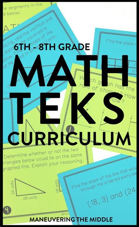 Middle School Math Curriculum | Homeschool math, Middle school math ...