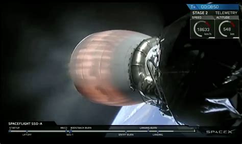 ESA - Second stage of the SpaceX Falcon9 rocket