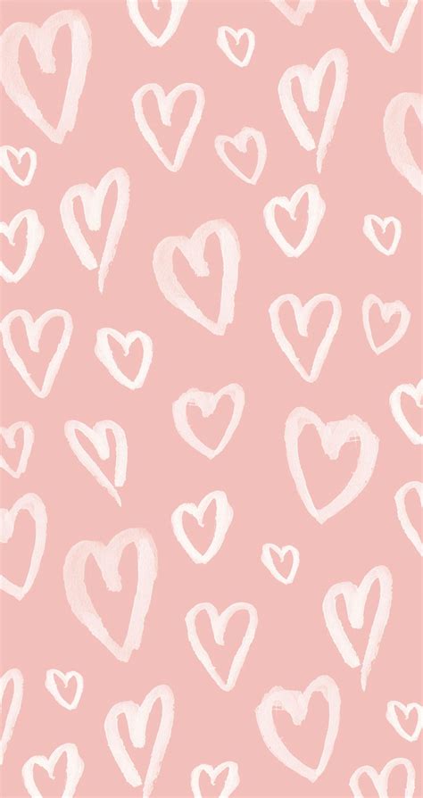 Pastel Pink Hearts iPhone Wallpaper @PanPins | Heart iphone wallpaper ...