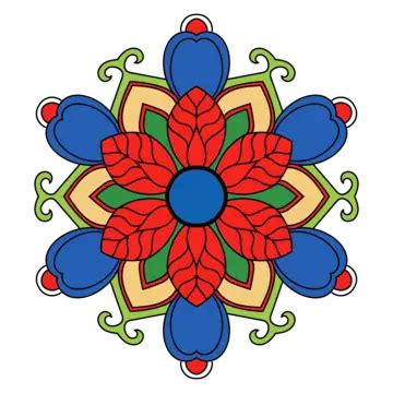 Beautiful Mandala Colorful Background Vector, Mandala Color, Mandala Colorful, Mandala Coloring ...