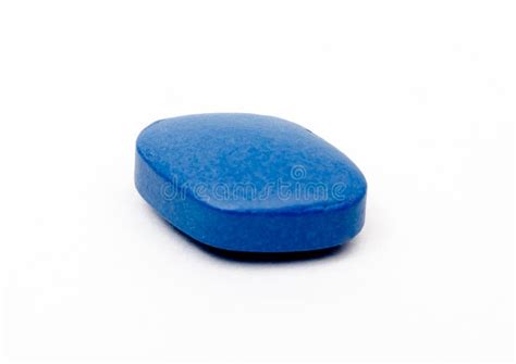 Generic Viagra Blue Pill Isolated. Stock Photo - Image: 51159469