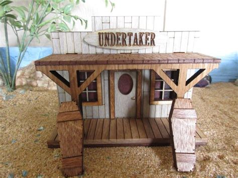 O Scale Miniature Old Western Undertaker and Coffins Rustic - Etsy