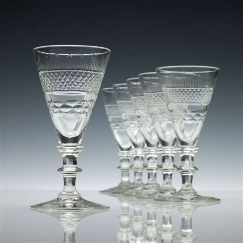 Six 19th Century Port Wine Glasses c1890 - Gin, Sherry & Port Glasses | Exhibit Antiques | Port ...