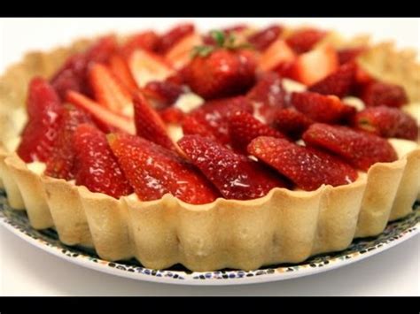 Strawberry Tart (Tarte aux fraises) - Homemade Recipe - CookingWithAlia ...