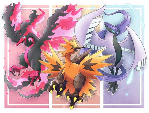 Trio Legendary Birds (Galarian Form) by albrt-wlson on DeviantArt | Scary pokemon, Pokemon ...