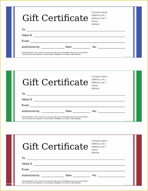 Gift Certificate Template Free Of 2018 Gift Certificate form Fillable ...