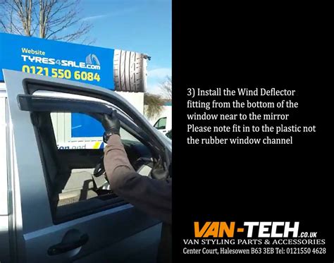 wind deflectors fitting guide 3 | Van-Tech