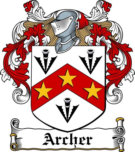 Archer Family Crest / Irish Coat of Arms Image Download - Tradebit