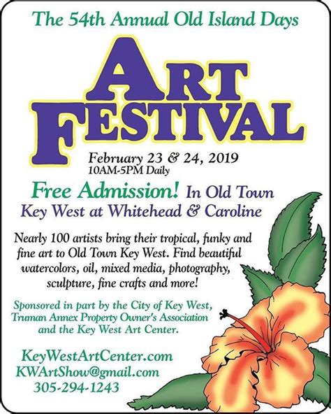 Head over to the Old Island Days Art Festival today! #keywest #artfestival #localevents ...