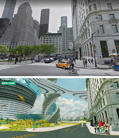Predictions for a futuristic NYC in 2050 - click through to learn more about a new interactive ...