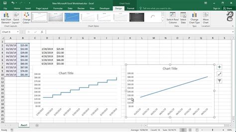 How to Create a Step Chart in Excel - YouTube