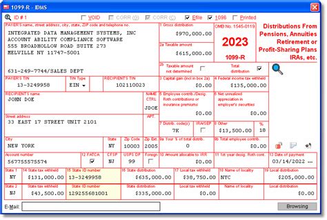 1099-R Software: Printing | Electronic Reporting | E-File | TIN Matching