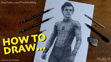 tom Holland Spiderman Art Drawing - Brandon Hals