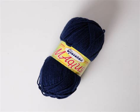 100gr Acrylic Dark Blue Yarn, Royal Blue Yarn, Made in Turkey - Etsy