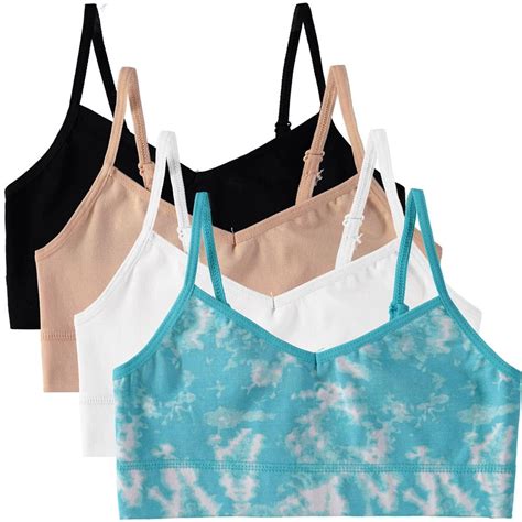 Cyndeelee Girls 7-16 Bralette, 4-Pack - Walmart.com