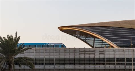 Dubai, UAE - 12.21.2022 - Shot of a Mall of the Emirates Metro Station. City Stock Image - Image ...