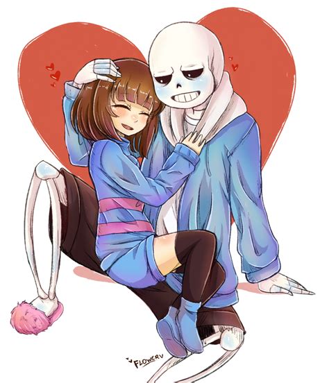 Sans x Frisk | Frisk, Frans undertale, Sans cute