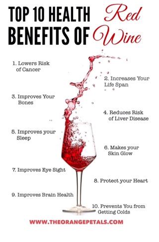 Top 10 Health Benefits of Drinking Wine - theorangepetals