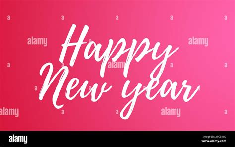 happy new year in pink background Stock Vector Image & Art - Alamy