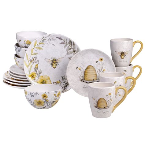 Bee Sweet 16pc Dinnerware Set - Walmart.com - Walmart.com